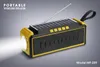 MF-209 Bluetooth Solar Charge-högtalare med ficklampa FM-antenn Mobiltelefonhållare Handsfree för samtal Stereo Hifi Soundbox TF USB MP3-spelare Sporthögtalare