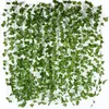 12pcs artificial plants of vine false flowers ivy hanging garland for the wedding party Home Bar Garden Wall decoration Outdoor 211104