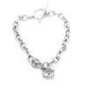 Charm Bracelets Unode50 N Peach Heart Bracelet Stainless Steel O-shaped Men's And Women's Mens Jewlery
