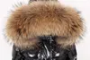 OFTbuy kurtka zimowa Kobiety Prawdziwe Fur Coat Natural Raccoon Fur Collar Long Parka Duck Down Kurtka Wodoodporna Streetwear Marka 211007