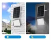 Oświetlenie zewnętrzne LED Solar, z wyświetlaniem ładowania światła powodziowe, oświetlenie uliczne słoneczne, na ogrody, ulica, kwadrat