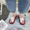 Cootelili 여자 샌들 2021 새로운 패션 샌들 여름 신발 라운드 발가락 3cm 힐 버클 여자 신발 검은 화이트 35-40 Y0721