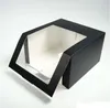 100pcs Paper Hat Box With PVC Window Baseball Cap Beret Party Hat Packing Boxes Gift Packaging Box SN3724