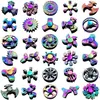 Rainbow Metal Fidget Spinner Star Flor Skull Dragon Wing Spinner para Autism ADHD Decompressão Ansiedade Estresse EDC Fidget Toys GG0223