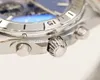 Top GF Factory Mäns mångfunktion Watch Automatic Machinery 7750 Rörelsestorlek 42 mm Rostfritt Stålvakt Curved Sapphire Crystal Glass Bullet Band