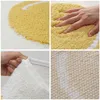 Non-slip Bathroom Mat Poached Egg Shape Floor Mats Absorbent Kitchen Rug Soft Doormat Entrance Rugs Washable By Door Mat 210727