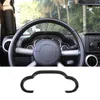 ABS Carro Interior Kit Dashboard Dashboard Trim 14 Pc Fibra De Carbono Para Jeep Wrangler JK 2007 2008 2009 2010