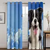 Curtain & Drapes 3D Cute Fashion Dog Cow Animal Pattern Blackout Kit, Suitable For Home Curtains In Children's Living Room And Bedroom