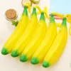 Damenmode Großhandel Silikon Banane Reißverschluss Federmäppchen Tasche Schlüsseltasche Cartoon Obst Tragbare Geldbörse