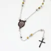 Pendentif Colliers Vierge Marie Collier En Acier Inoxydable Bijoux Catholique Rosaire Croix 1274
