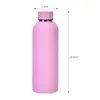 1pcs 304 Stainless Steel Vacuum Flask Outdoor Sports Water Bottles Frosted Portable Water Bottle Rainbow Color Tumblers XD24565