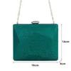 Crossbody Evening for Women Fashion Gold Chain Green Bags Luxury Clutch Crystal Party Purse Bag Pochette Femme Zd1453238a