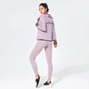 Acfirst New Black Pruple Grey Damenmode Sportmäntel Yoga Laufjacken Outwear Langärmeliger, schlanker Kapuzenkragen, schnell trocknend