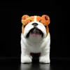 Bonito realista em pé bulldog pelúcia brinquedos de pelúcia simulação fofinho suave tigre tigre cão boneca animal Natal presentes q0727