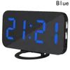 LED Spiegel Wecker Digitale Tischuhr Multifunktions Snooze Display Zeit Nacht Led Licht Desktop Wecker