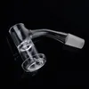 Seamless moking Accessories Terp Slurper Beveled Edge Glass Ball Bangers 10mm 14mm male 90 45 Degree for Glass Bong Dab Rig FWQB07