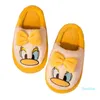 2021 nieuwe katoenen slippers vrouwen warme herfst en winter mooie boog cartoon liefhebbers pluche mannen