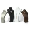 Pochettes à bijoux, sacs PU Lenther Collier Présentoir Support Belle Conception Cintre Haute Qualité Buste Modèle Rack