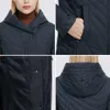 MiegoFce Spring Women Chaqueta Abrigo a prueba de viento 's Parka Práctico Soporte Cuello con capucha tiene bufanda de seda 210910