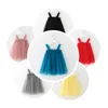 Barn designer kläder tjejer tulle suspender kjolar tutu sommar prinsessa klänningar ins boll klänning a-line klänning dans fest elegant klänning ll312