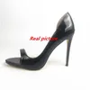 Kadın moda d'Orsay Peep Toe Yüksek Topuk Sandalet Gelin Düğün Ayakkabıları Siyah Topuklar Kadın Ayakkabı Yüksek Topuklu Ayakkabı 12cm 10cm Y0611