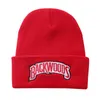 Chapeaux de fête unisexe tricoté chapeau bonnets Backwoods lettrage casquette femmes hiver pour hommes chaud mode solide hip-hop bonnet casquettes