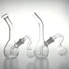 Pipa da 6 pollici in vetro con bruciatore a nafta Bong per acqua con narghilè 2 pezzi Big Bowl 14mm Femmina spessa Pyrex Mini Rigs Bong