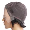 Korte menselijke haar t-gedeeltelijk kanten pruik golf bobo pruiken mix kleuren Perruques de Cheveux Humains LS-A85
