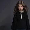 Maglioni lavorati a maglia per bambini per 5 8 10 12 14 anni Pullover a maniche lunghe per ragazze a maniche lunghe Kid Casual Top in maglia di cotone morbido Ragazza 211104