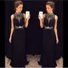 Aftonklänningar plus storlek illusion långa ärmar eleganta Dubai arabiska paljetter prom klänningar party dress00047