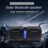 BT5.1 Solar Heafi Hifi com lâmpada de emergência LED multifuncional 1200mAh bateria AM / FM Radios BT Loudspeaker suporta USB TF MP3 player