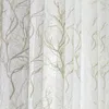 Nowoczesne haftowane Tulle Sheer Zasłony do sypialni salonu w kuchni Voile Curtains do obróbki okna Drapes Y200421