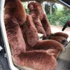 Universal Fit Car Accessories Interior Car Seat Covers For Sedan SUV Warmer Wool One Piece For Front Seat Thick Quality Fur Cushio297S