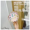 Summer girls butterfly handbags kids mini printed chain spherical small round bag children accessories crossbody change purse F365