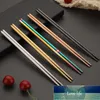 Pair Stainless Steel Chopsticks Metal Chop Sticks Tableware Silver Gold Multicolor For Sushi Palillos Chinos Factory price expert design Quality Latest Style