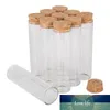 24 stuks 55ml 30 * 110mm Lab Glasswar Reageerbuizen Glazen potten Terrarium met Cork Stop voor Craft Lab Accessoire DIY