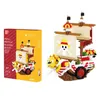 2385pcs + Thousand Sunny Mini Brique One Piece Pirates Ship Figures Modèle 3D Anime Micro Building Block Jouet Pour Enfants Cadeau D'anniversaire Q0723