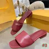 2020 high quality slippers slide summer Flat Shoes Sexy Leather platform sandals flat shoes women sandals size 35-42 with box
