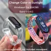 Décoloration bracelet de sport xiaomi Silicone transparent changeant de couleur à la lumière du soleil Bracelet de montre pour xiao mi 6 5 4 3 série bracelet de montre intelligente