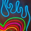 Smeltende kleur hart bord vakantie verlichting huis coole mode decoratie bar openbare plaatsen handgemaakte neon licht 12 v super by Bright8343798