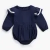 Bear Leader Spring Baby Girl Clothes 0- Pagliaccetto a maniche lunghe Tute Fashion Cotton Born Baby Girl Pagliaccetti 210708