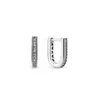 Memnon Jewellery Autentico orecchino a cerchio a forma di U in argento sterling 925 adatto per orecchini di gioielli in stile europeo per le donne 299488C014622348
