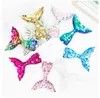 Women Girls Laser Sequin Fish Tail Barrettes Sweet Headband Mermaid Ornament Duckbill Clips Hairpins Fashion Hair Accessories 20 pcs