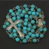 Pendant Necklaces 6MM Loose Item Rosary Necklace. Star Santa Maria Prays Rose Christmas Gifts4014199