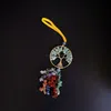 Yoga 7 Chakra Stone Reiki guérison Crystal arbre de vie Sac de voiture suspendue Accessoires de bijoux Amethyst Tiger Eye Home Decor
