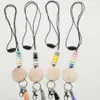 2021 Groothandel gepersonaliseerde siliconen kraal potlood ketting lege schijf kwast hanger ketting multicolor optioneel