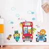 Criativo Bonito Bonito Animal Criança Adesivos De Parede Para Crianças Quartos Menino Menina Quarto Decoração De Parede Auto Adesivo Adesivos Decoração Início 211112