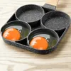 新製品四穴の揚げ卵の鍋メディカルストーンノンスティックフライパンミン朝食キッチンツール調理器具