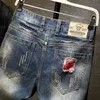 Streetwear Heren Ripped Summer Jeans Korte Mode Bermuda Mannelijke Vintage Gaten Vernietigd Rechte Denim Shorts Plus Size 38 40 210716