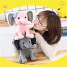 Elefant plysch leksaker baby rum dekorativa fyllda dockor f￶r att sjunga 25 cm kawaii djur barn barn plushiies leksak rosa gr￥ docka la239